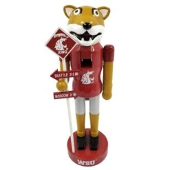Santa's Workshop 12" Washington State Rivalry Nutcracker