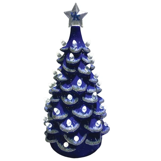 Santa's Workshop 14" NCAA College Team Ceramic LED Christmas Tree University Of Kentucky 1 Santa's Workshop 14" NCAA College Team Ceramic LED Christmas Tree University Of Kentucky