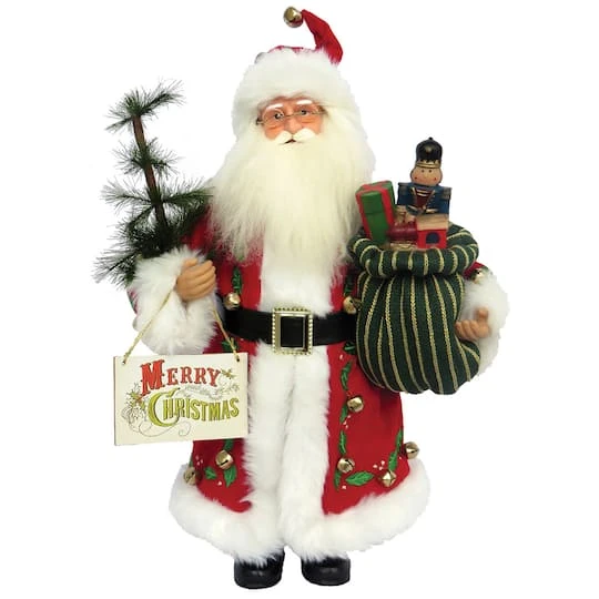 Santa's Workshop 15.5" Merry Christmas Santa Claus Figure 2 Santa's Workshop 15.5" Merry Christmas Santa Claus Figure - Image 2