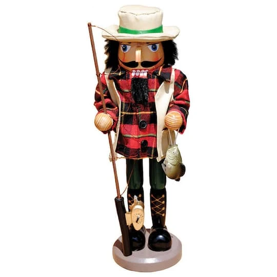 Santa's Workshop 14.5" Bass Fisherman Nutcracker 1 Santa's Workshop 14.5" Bass Fisherman Nutcracker