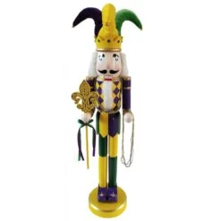 Santa's Workshop 36" Mardi Gras Nutcracker