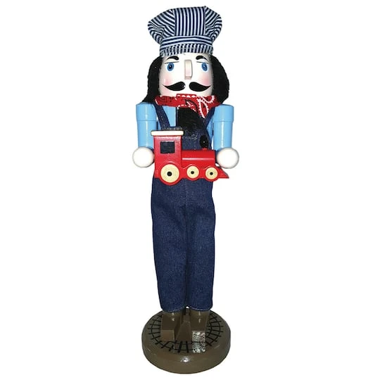 Santa's Workshop 14" Train Conductor Nutcracker 2 Santa's Workshop 14" Train Conductor Nutcracker - Image 2