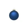 Whitehurst 12ct. 2.75" Matte Glass Ball Ornaments Midnight Blue Matte