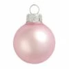 Whitehurst 6ct. 4" Matte Glass Ball Ornaments Baby Pink Matte