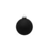 Whitehurst 8ct. 3.25" Matte Glass Ball Ornaments Black Matte
