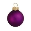 Whitehurst 6ct. 4" Matte Glass Ball Ornaments Purple Matte