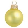 Whitehurst 40ct. 1.5" Matte Glass Christmas Ornaments Yellow