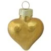 Whitehurst 56ct. 2" Shiny Gold Glass Heart Ornaments
