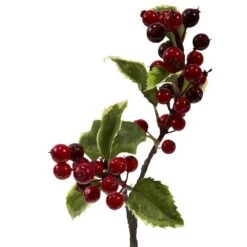 Holly Berry Stem, 6ct. 5 Holly Berry Stem, 6ct. -Northlight Decor Store D386489S 2