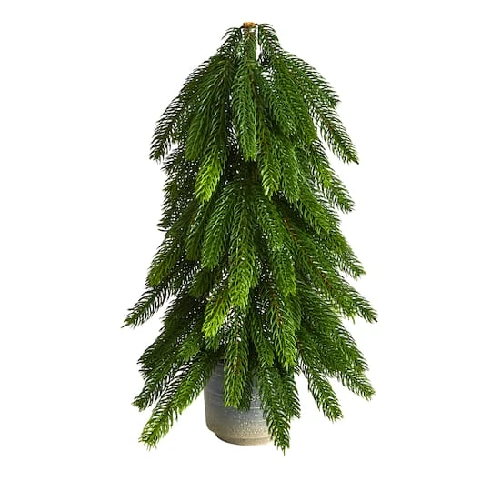 17" Unlit Artificial Pine Tree In Decorative Planter 1 17" Unlit Artificial Pine Tree In Decorative Planter