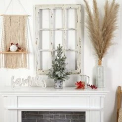 2ft. Pre-Lit Flocked Artificial Christmas Tree In Decorative Birch Bark Planter, LED Lights 11 2ft. Pre-Lit Flocked Artificial Christmas Tree In Decorative Birch Bark Planter, LED Lights -Northlight Decor Store D478949S 5