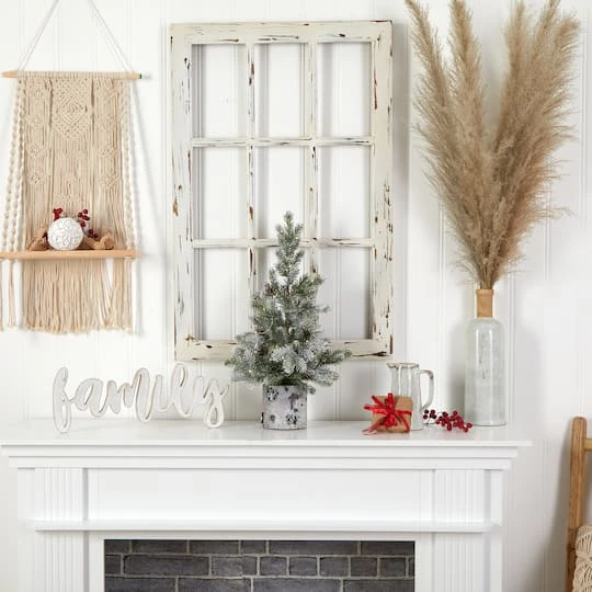 2ft. Pre-Lit Flocked Artificial Christmas Tree In Decorative Birch Bark Planter, LED Lights 6 2ft. Pre-Lit Flocked Artificial Christmas Tree In Decorative Birch Bark Planter, LED Lights - Image 6