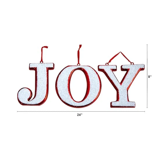 8.5" Joy Holiday Deluxe Shatterproof Ornament Set 3 8.5" Joy Holiday Deluxe Shatterproof Ornament Set - Image 3