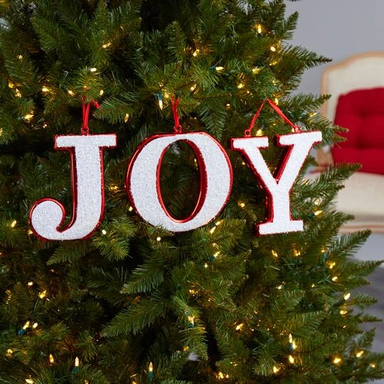 8.5" Joy Holiday Deluxe Shatterproof Ornament Set 7 8.5" Joy Holiday Deluxe Shatterproof Ornament Set - Image 7