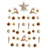 40ct. Gold Shatterproof Lux Christmas Ornament Set