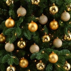 30ct. 2.5" Gold Shatterproof Christmas Ornaments -Northlight Decor Store D479037S 4