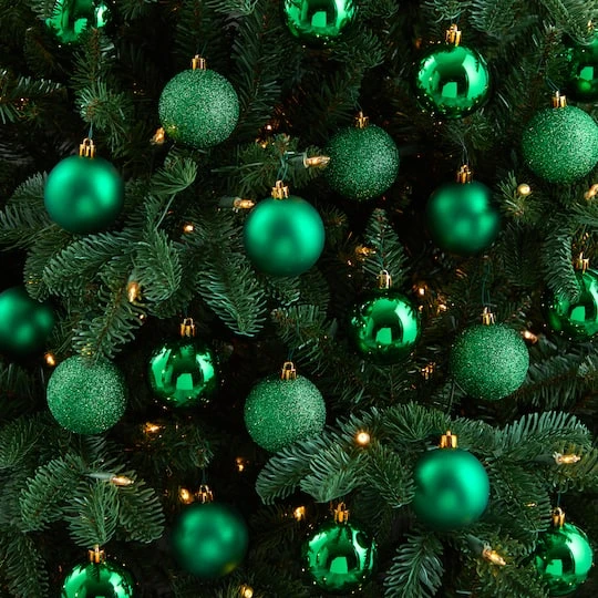 30ct. 2.5" Green Shatterproof Christmas Ornaments 5 30ct. 2.5" Green Shatterproof Christmas Ornaments - Image 5