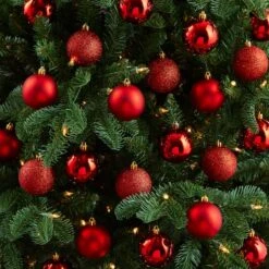 30ct. 2.5" Red Shatterproof Christmas Ornaments -Northlight Decor Store D479040S 4