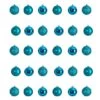 30ct. 2.5" Teal Shatterproof Christmas Ornaments