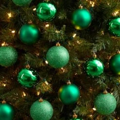 20ct. 3" Green Shatterproof Christmas Ornaments -Northlight Decor Store D479047S 4