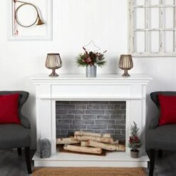 17" Pinecone & Berries Artificial Christmas Arrangement With Decorative Metal Vase & Wire Red Christmas Tree 9 17" Pinecone & Berries Artificial Christmas Arrangement With Decorative Metal Vase & Wire Red Christmas Tree -Northlight Decor Store D479071S 4