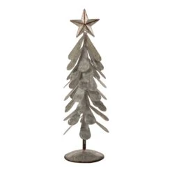 Glitzhome® Galvanized Metal Christmas Tree Table Décor Set 10 Glitzhome® Galvanized Metal Christmas Tree Table Décor Set -Northlight Decor Store D479432S 4