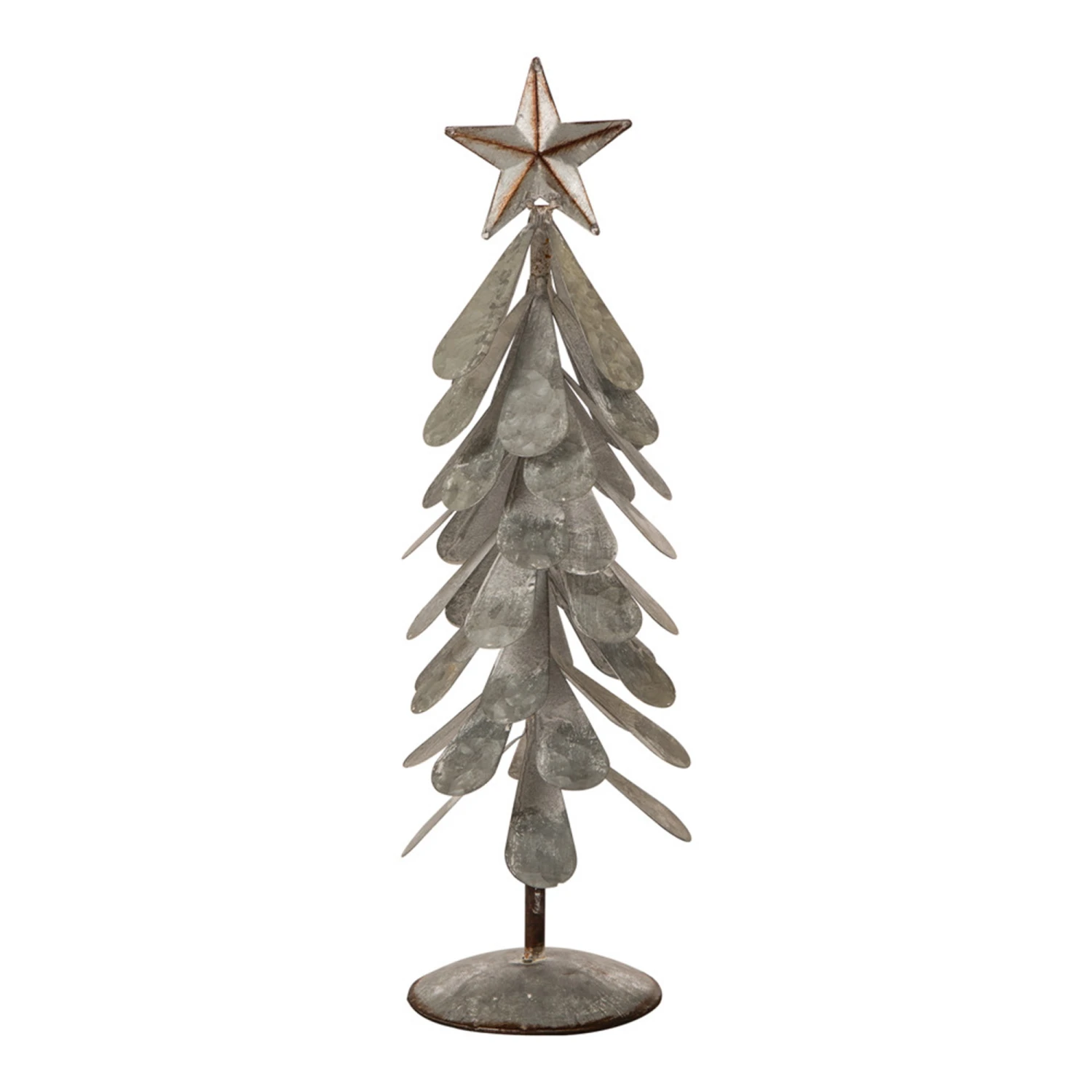 Glitzhome® Galvanized Metal Christmas Tree Table Décor Set 5 Glitzhome® Galvanized Metal Christmas Tree Table Décor Set - Image 5