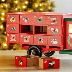 Glitzhome® 14.5" Christmas Truck Countdown Décor 13 Glitzhome® 14.5" Christmas Truck Countdown Décor -Northlight Decor Store D479444S 4
