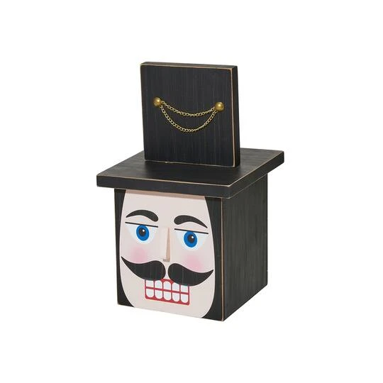 Glitzhome® 36" Wooden Block Nutcracker Porch Décor 8 Glitzhome® 36" Wooden Block Nutcracker Porch Décor - Image 8