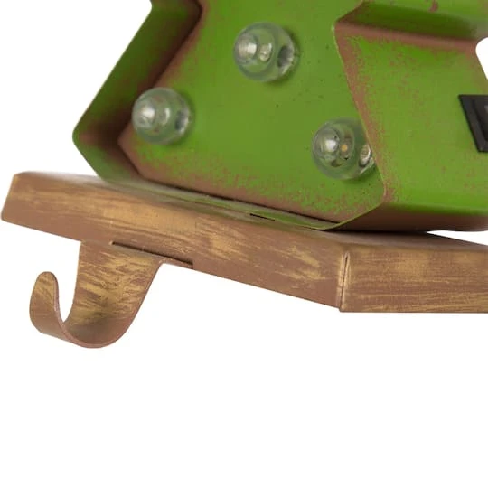 Glitzhome® 7" Marquee LED Snowman Head & Tree Stocking Holder Set 7 Glitzhome® 7" Marquee LED Snowman Head & Tree Stocking Holder Set - Image 7