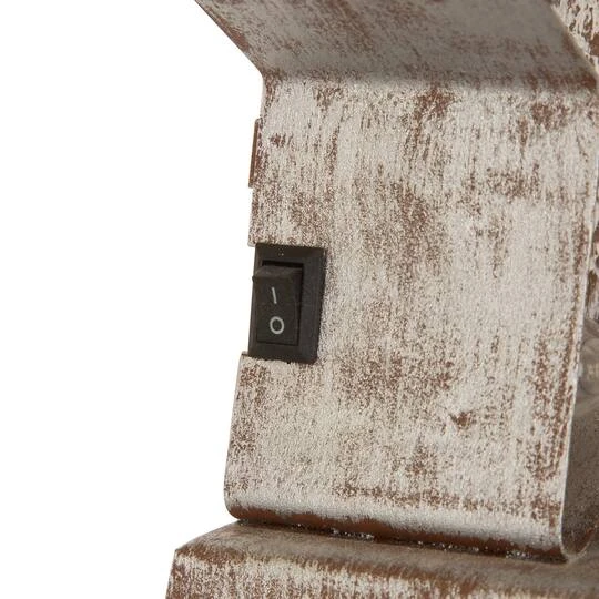 Glitzhome® 8" Marquee LED Star Wooden & Metal Stocking Holder Set 8 Glitzhome® 8" Marquee LED Star Wooden & Metal Stocking Holder Set - Image 8