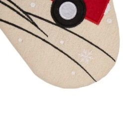 Glitzhome® 21" Red Truck Embroidered Linen Stocking, Set Of 2 13 Glitzhome® 21" Red Truck Embroidered Linen Stocking, Set Of 2 -Northlight Decor Store D479588S 5
