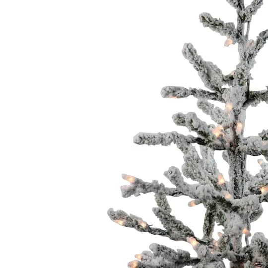 Northlight 3ft. Pre-Lit Flocked Alpine Twig Artificial Christmas Tree, White Lights 4 Northlight 3ft. Pre-Lit Flocked Alpine Twig Artificial Christmas Tree, White Lights - Image 4