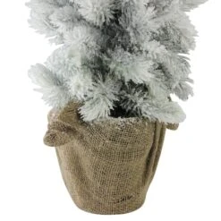 Northlight 2.5ft. Unlit Flocked Pine Slim Artificial Christmas Tree -Northlight Decor Store D489960S 4