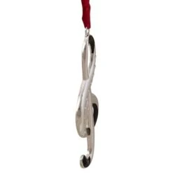 Northlight Silver Plated Clef Music Note Crystal Embellished Metal Ornament -Northlight Decor Store D491064S 3