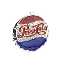 Northlight 3" Sequined & Glitter Blue & Red "PEPSI COLA" Bottle Cap Logo Christmas Ornament 9 Northlight 3" Sequined & Glitter Blue & Red "PEPSI COLA" Bottle Cap Logo Christmas Ornament -Northlight Decor Store D491086S 11
