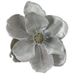 Northlight 7" Gray Magnolia Clip-On Christmas Ornament