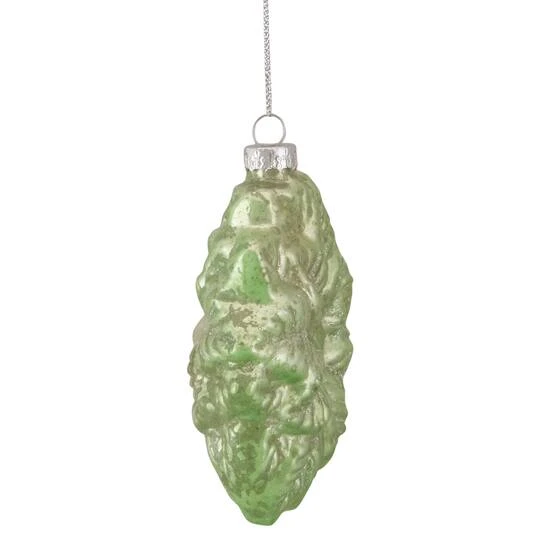 Northlight 4" Glittered Green Poinsettia Flower Glass Christmas Ornament 8 Northlight 4" Glittered Green Poinsettia Flower Glass Christmas Ornament - Image 8