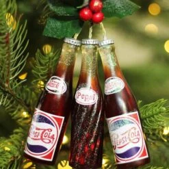 Northlight Trio Of Pepsi Cola Bottles Ornament 8 Northlight Trio Of Pepsi Cola Bottles Ornament -Northlight Decor Store D491111S 3