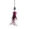 Northlight Red Feather And Gemstone Pendant Ornament