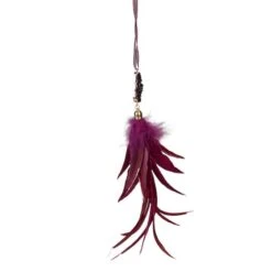Northlight Red Feather And Gemstone Pendant Ornament -Northlight Decor Store D491137S 3