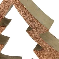 Northlight 7" Brown Glittered Cutout Christmas Tree Ornament 7 Northlight 7" Brown Glittered Cutout Christmas Tree Ornament -Northlight Decor Store D491180S 3