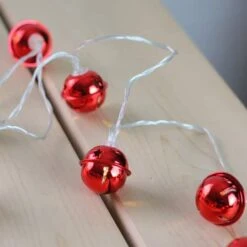 Northlight 8ct. Red LED Jingle Bell Christmas Lights 7 Northlight 8ct. Red LED Jingle Bell Christmas Lights -Northlight Decor Store D491474S 3