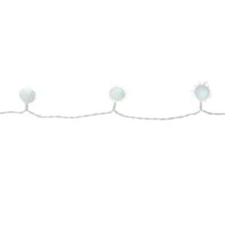 Northlight 40ct. Cool White Iridescent Snowball LED Christmas String Lights