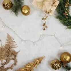 Northlight 100ct. LED Wide Angle Christmas String Lights With White Wire Warm White -Northlight Decor Store D491517S 12