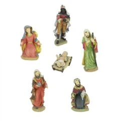 Northlight 19" Holy Family Nativity Statue Set, 6pc. -Northlight Decor Store D491563S 2