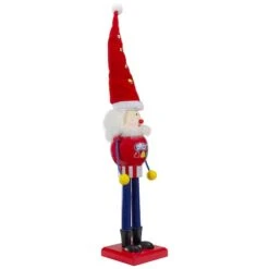 Northlight 16.75" Red & Blue Dots Christmas Nutcracker Figurine -Northlight Decor Store D491570S 2