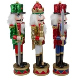 Northlight 14" Sequin Jacket Christmas Nutcracker Set -Northlight Decor Store D491573S 2
