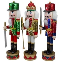 Northlight 14" Sequin Jacket Christmas Nutcracker Set -Northlight Decor Store D491573S 3