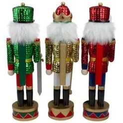 Northlight 14" Sequin Jacket Christmas Nutcracker Set -Northlight Decor Store D491573S 4